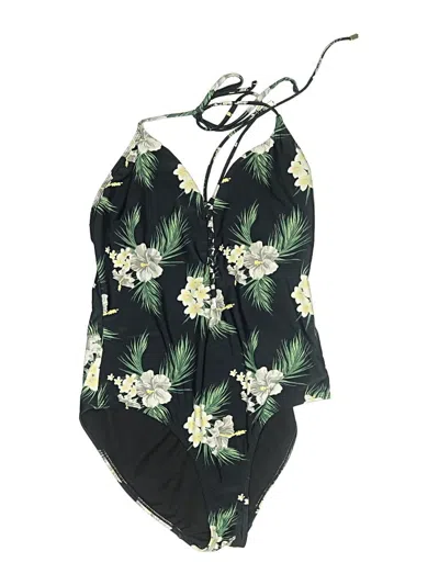 Pre-owned Cabana Del Sol One Piece Swimsuit In Black