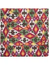 Cabana Diamond Ikat Linen Tablecloth In Red