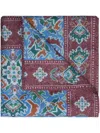 Cabana Fiamma Linen Tablecloth In Blue