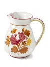 Cabana Floral-print Jug In White