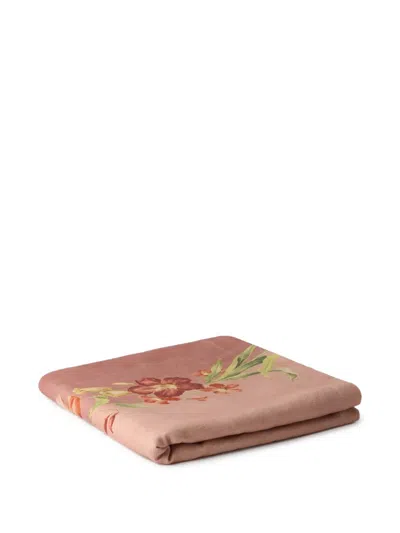 Cabana Ibiscus Colony Linen Tablecloth In Pink