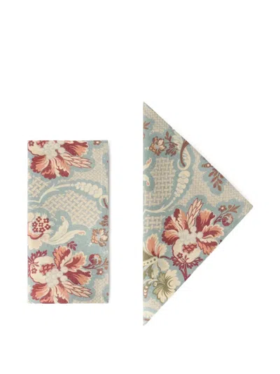 Cabana Iris Linen Napkins (set Of Four) In Multi
