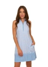 Cabana Life 1/4 Zip Sleeveless Sport Dress In Seaside