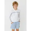 Cabana Life Boys Swim Trunks In White