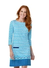 Cabana Life Cabana Shift Dress In Aurba Blue