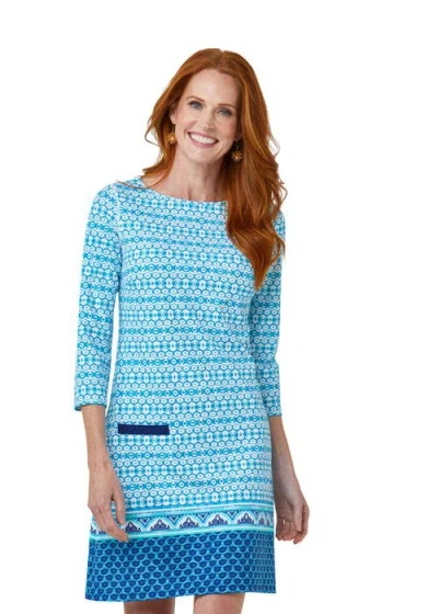 Cabana Life Cabana Shift Dress In Blue