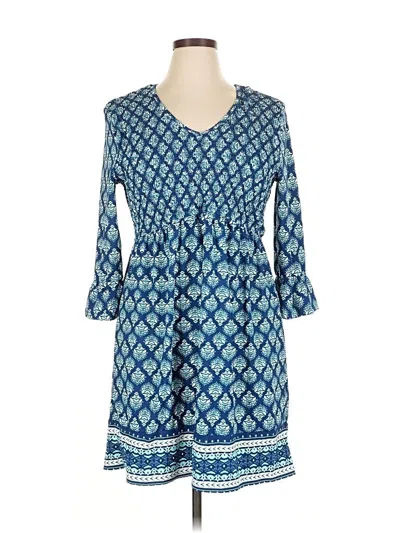 Pre-owned Cabana Life Casual Dress In Blue