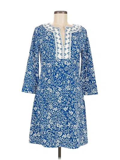 Pre-owned Cabana Life Casual Dress In Blue