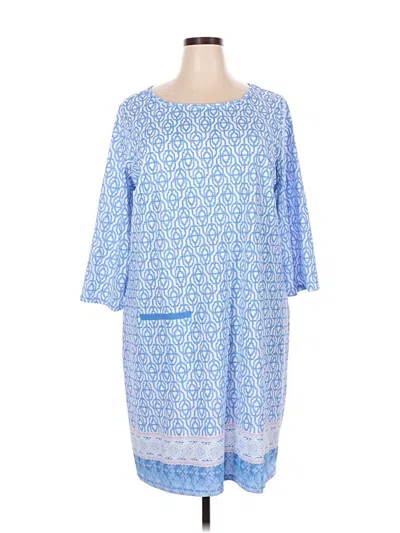 Pre-owned Cabana Life Casual Dress In Blue