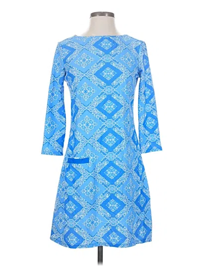 Pre-owned Cabana Life Casual Dress In Blue
