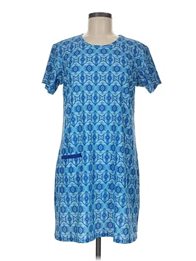 Pre-owned Cabana Life Casual Dress In Blue