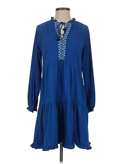 Pre-owned Cabana Life Casual Dress In Blue