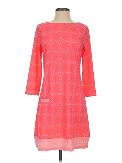 Pre-owned Cabana Life Casual Dress In Orange