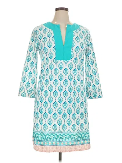 Pre-owned Cabana Life Casual Dress In Teal