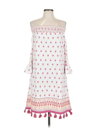 Pre-owned Cabana Life Casual Dress In White