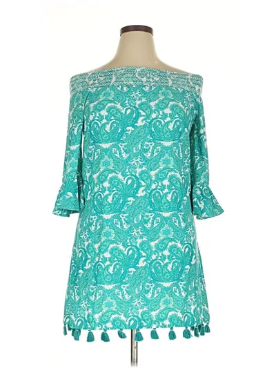 Pre-owned Cabana Life Cocktail Dress In Blue