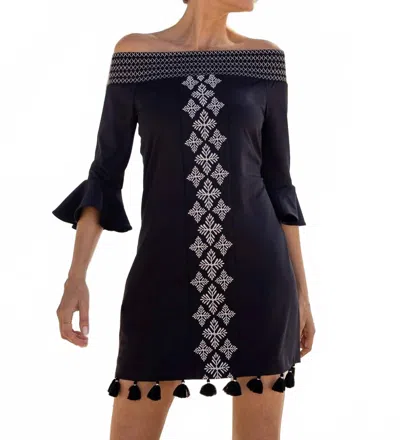Cabana Life Essential Coverluxe Smocked Dress In Black