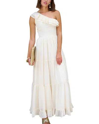 Cabana Life One-shoulder Maxi Dress In Beige