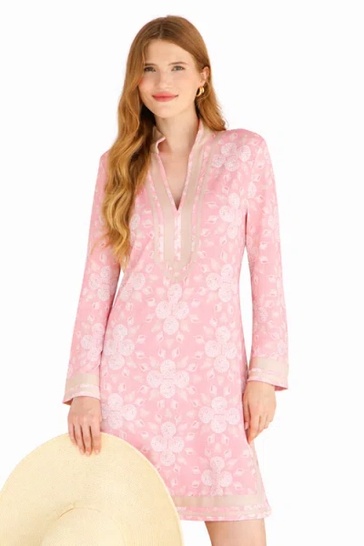 Cabana Life Pique Tunic Dress In Pink