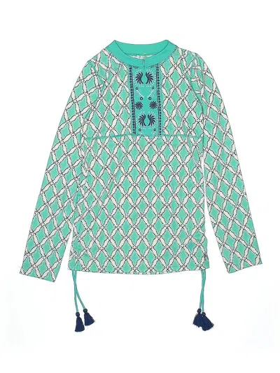 Pre-owned Cabana Life Rash Guard In Green