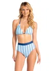 Cabana Life Sailboat Reversible Bikini Bottom In Blue