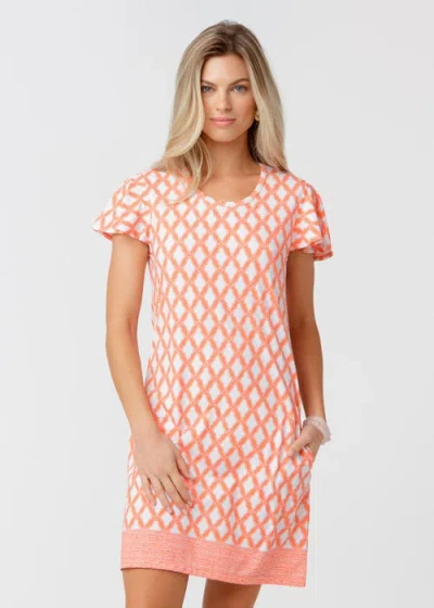 Cabana Life Short Sleeve Shift Dress In Pattern