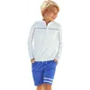 Cabana Life Sport Zip Top In White