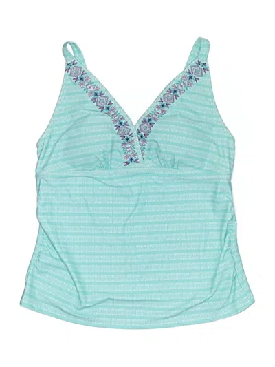 Pre-owned Cabana Life Swimsuit Top Blue Swimwear