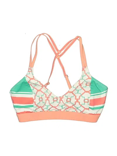 Pre-owned Cabana Life Swimsuit Top Green Swimwear