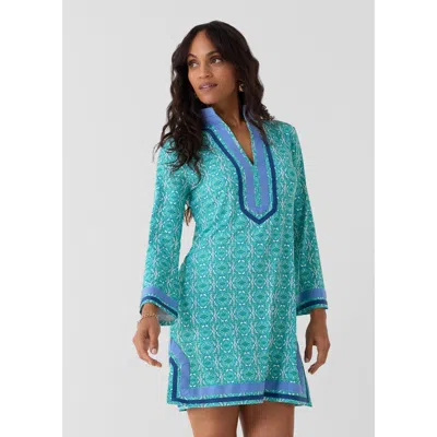 Cabana Life Tunic Dress In Blue