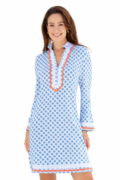 Cabana Life Tunic Dress In Blue