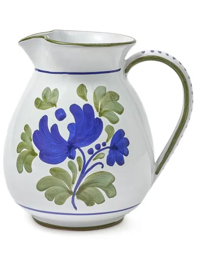 Cabana Magazine Blossom Ceramic Jug In White