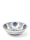 Cabana Magazine Blossom Ceramic Salad Bowl (30cm) In Blue