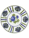 Cabana Magazine Blossom Ceramic Dinner Plate (29cm) In Blue