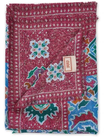 Cabana Magazine Fiamma Silk Scarf In Red