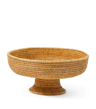 Cabana Magazine Large Wicker Sabbia Fruit Bowl In Neutral