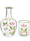 Cabana Magazine Murano Glass Bedside Set In White