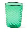 Cabana Magazine Murano Venezia Wine Glass In Green