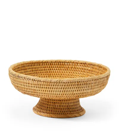 Cabana Magazine Small Wicker Sabbia Fruit Bowl In Multi