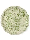 Cabana Magazine Speckled Ceramic Dinner Plate (27cm) In Green