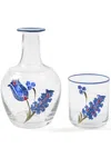 Cabana Murano Topkapi Hand-painted Bedside Set In Blue