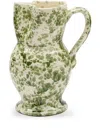 Cabana Speckled Ceramic Pitcher (26.5cm X 15cm) In Green