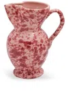 Cabana Speckled Ceramic Pitcher (26.5cm X 15cm) In Pink