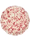 Cabana Speckled Ceramic Dinner Plate In Red