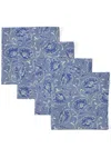 Cabana Toscana Linen Napkins (set Of Four) In Blue