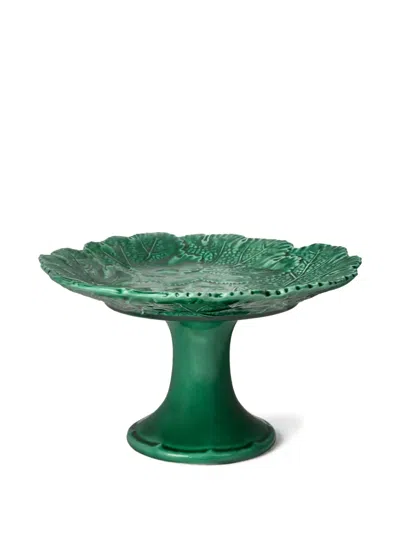 Cabana Vine Leaf Cake Stand In Green