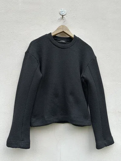Pre-owned Cabane De Zucca X Issey Miyake Zucca Crop Sweater In Multicolor