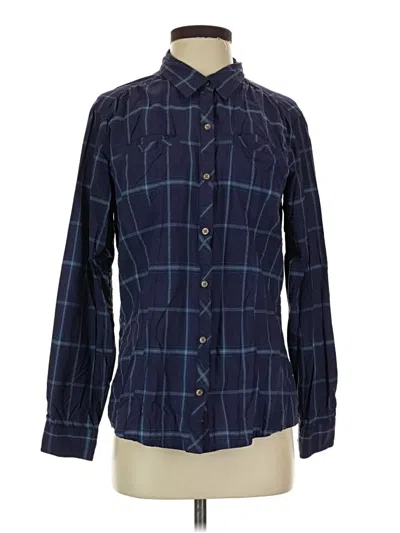 Pre-owned Cabela's Long Sleeve Button Down Shirt In Blue