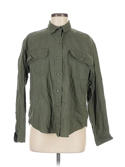 Pre-owned Cabela's Long Sleeve Button Down Shirt In Green