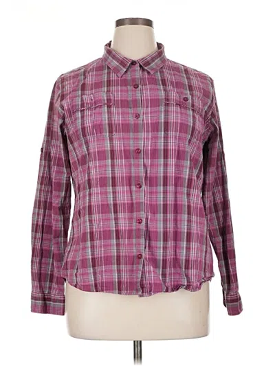 Pre-owned Cabela's Long Sleeve Button Down Shirt In Pink
